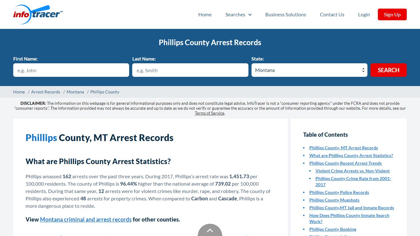 Phillips County, MT Arrests, Mugshots & Jail Records - InfoTracer